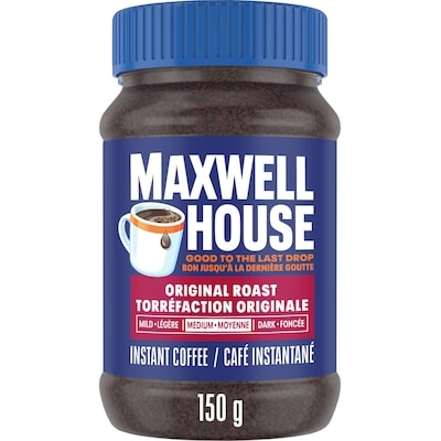 Maxwell House Original Roast Instant Coffee 150 g, $4.99/100g