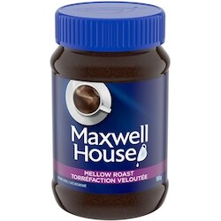 Maxwell House Mellow Roast Instant Coffee 150 g, $4.66/100g
