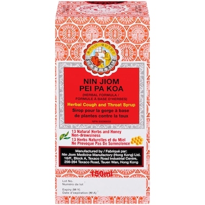 Nin Jiom Sirop pour la toux Pei Pa Koa 150 ml, 3,99 $/100ml
