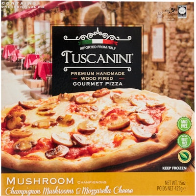 Tuscanini Pizza Tuscanini Premium, champignons casher 400 g, 3,00 $/100g