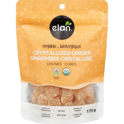 Elan Organic Ginger Chunks 175 g, $3.15/100g