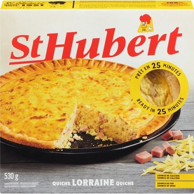 St Hubert Quiche Lorraine  530 g, $1.89/100g