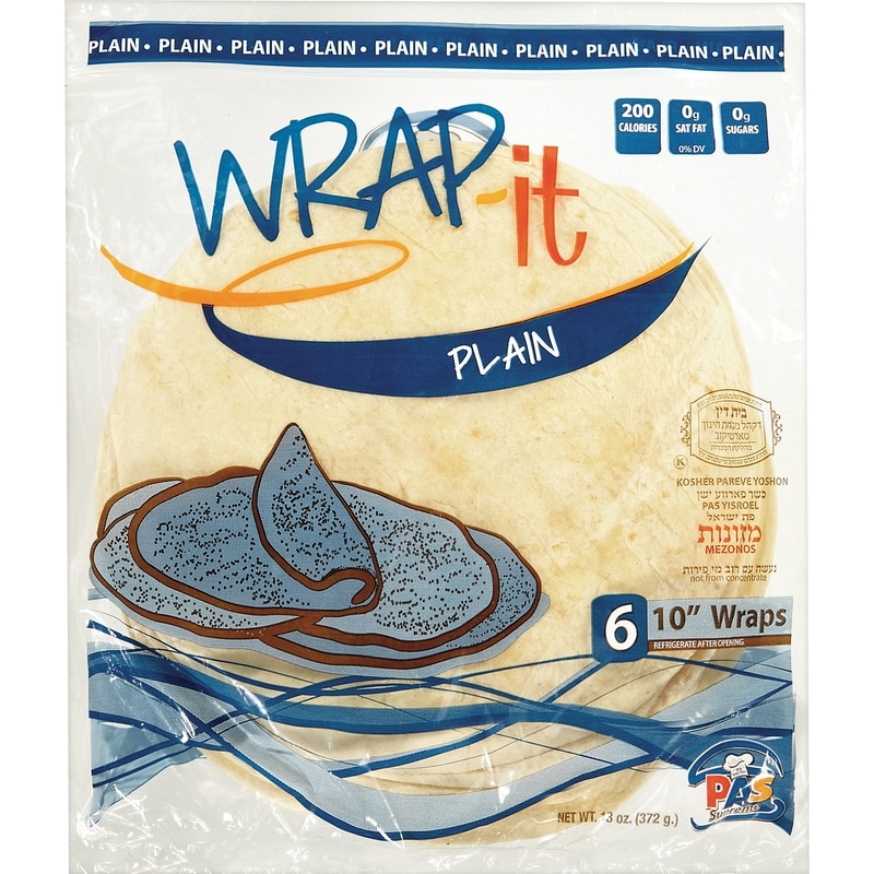 Kosher Wrap It Plain, 10" 6 Pack