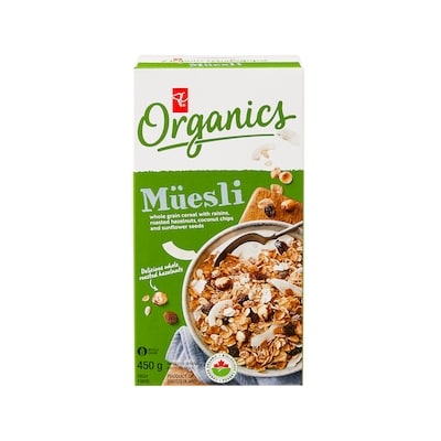PC Organics Organics Muesli 450 g, $1.33/100g