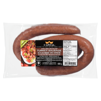 Capital Packers Saucisson à la Dinde Fumée 600 g, 2,33 $/100g