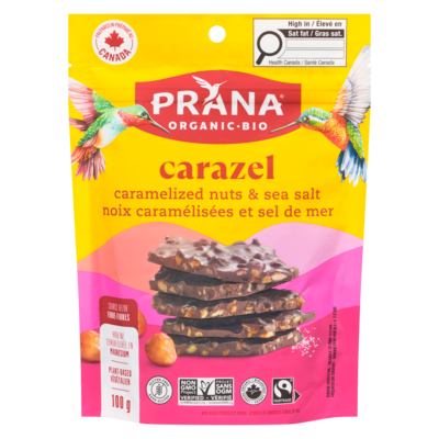 Prana Carazel Chocolate Bark, Caramelized Nuts 100 g, $5.49/100g