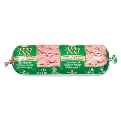 Zabiha Halal Chicken Ground Lean Frozen 454 g, $0.66/100g
