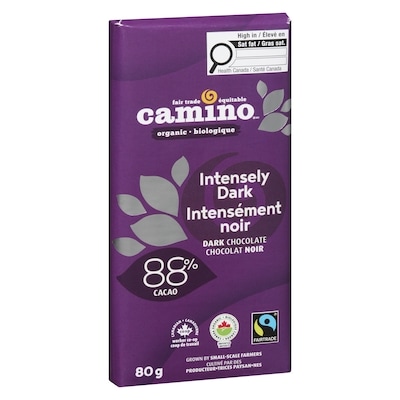 Équitable Biologique Chocolat Noir 88 % de Cacao