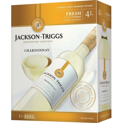 Jackson Triggs Proprietor's Selection Chardonnay Box (ID required at pick-up) 4000 ml, $1.22/100ml