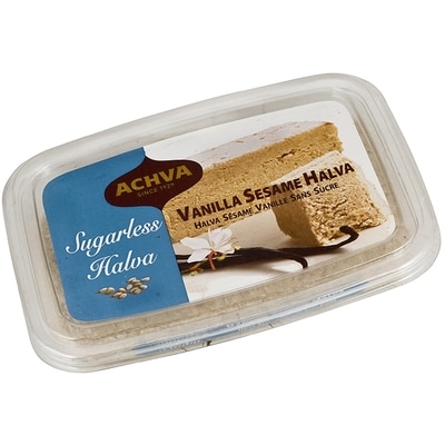 Achva Vanilla Sesame Halva Sugarless 300 g, $2.67/100g