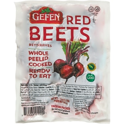 Gefen Kosher Beets Vacuum Pared     498 g, $0.60/100g