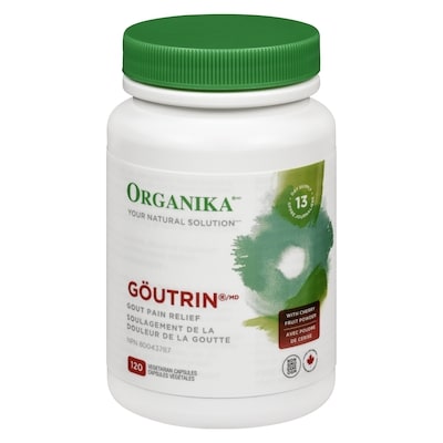 Organika Goutrin en capsules végétales 120 ea, 0,29 $/1ch