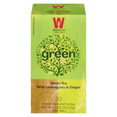 Wissotzky Gingembre vert et citron 30 g, 13,30 $/100g