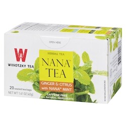 Wissotzky Kosher Tea, Nana Mint with Ginger and Lemon - 30 g | Loblaws