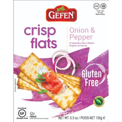 Gefen Crisp Flats, Onion and Pepper, Gluten Free 147 g, $6.12/100g
