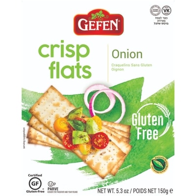 Gefen Crisp Flats, Onion, Gluten Free 147 g, $6.12/100g