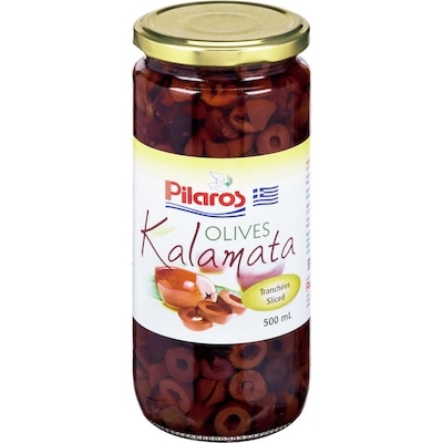 Pilaros Kalamata Olives, Sliced 500 ml, $1.10/100ml