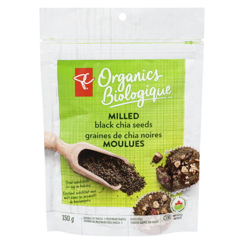 Organic Milled Black Chia Seeds