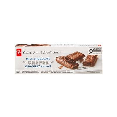 President's Choice Milk Chocolate Crêpes 100 g, $3.50/100g