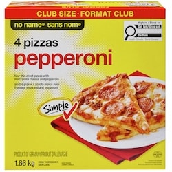 No Name Pepperoni Pizzas 1660 g, $0.87/100g