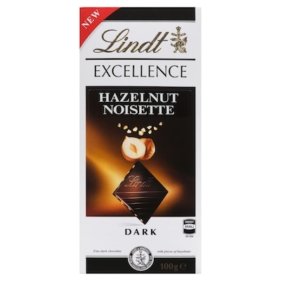 Lindt EXCELLENCE Roasted Hazelnut Dark Chocolate Bar 100 g, $5.49/100g