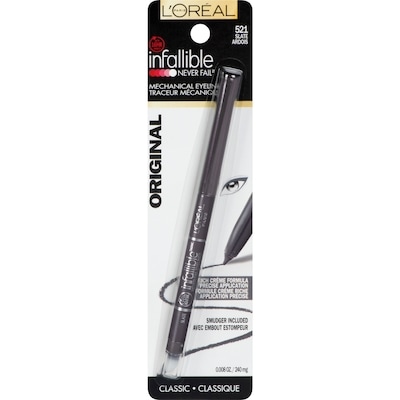 L’Oréal Traceur mécanique Infallible Never Fail, Original, nuance 521 Ardois 1.14 g, 1 490,35 $/100g