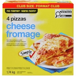 No Name Cheese Pizza Club Size 1740 g, $0.78/100g
