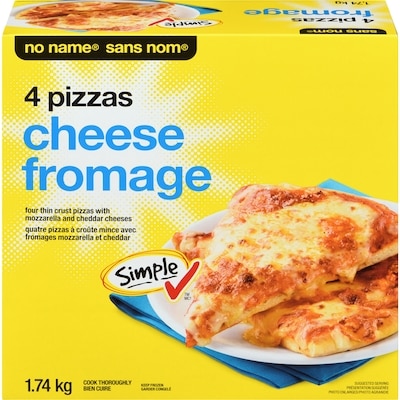No Name Cheese Pizzas 1740 g, $0.75/100g