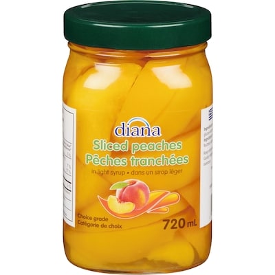 Diana Peach Slices in Light Syrup 720 ml, $0.69/100ml