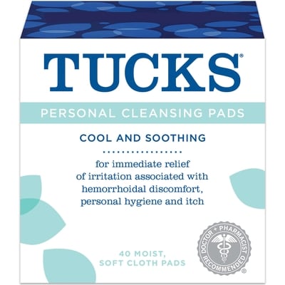 Tucks Personal Cleansing Pads 40 ea, $0.30/1ea