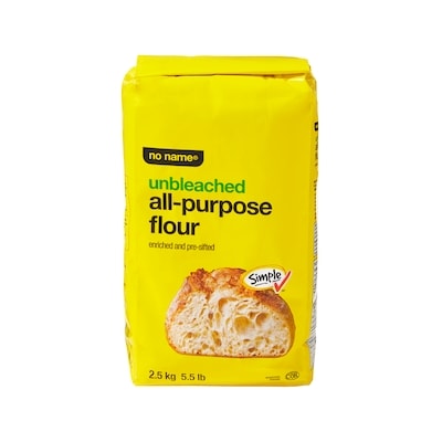 No Name Unbleached All-Purpose Flour 2.5 kg, $0.12/100g