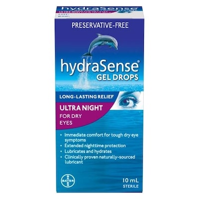 Hydrasense Night Therapy Eye Drops, For Dry Eyes, Preservative Free 10 ml, $169.90/100ml