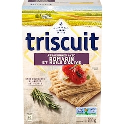 Christie TRISCUIT Romarin et Huile d'olive Craquelins 200 g, 2,25 $/100g