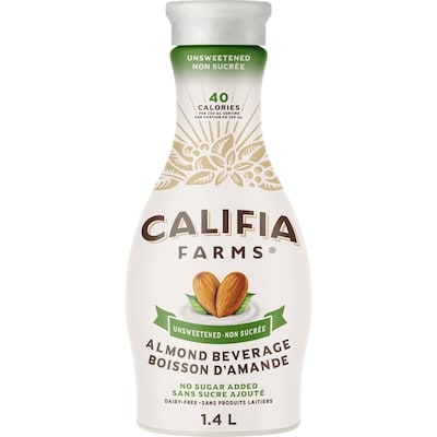Califia Farms  Califia Unsweetened Almond Beverage  1.4 l, $0.54/100ml