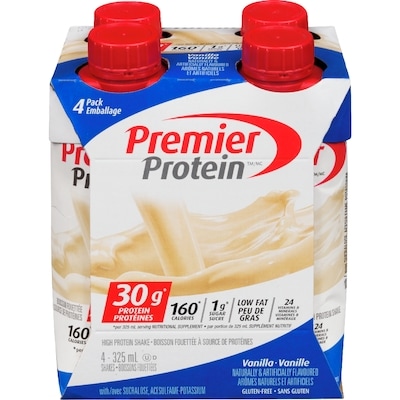 Premier Supplément Nutritif Vanille 4 Emballage 4x325.0 ml, 1,23 $/100ml