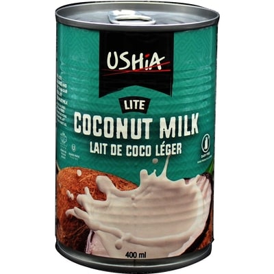 Ushia Lait de coco en conserve casher 400 ml, 0,50 $/100ml