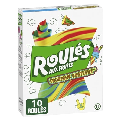 Betty Crocker Roulés aux Fruits Collation à Saveur de Fruits, Tropique Exotique, Sans Gluten, 10 Roulés 141 g, 1,77 $/100g