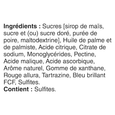 Roulés aux Fruits Collation à Saveur de Fruits, Tropique Exotique, Sans Gluten, 10 Roulés