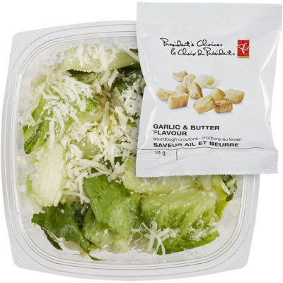 null Salade César, sans bacon 110 g, 4,55 $/100g