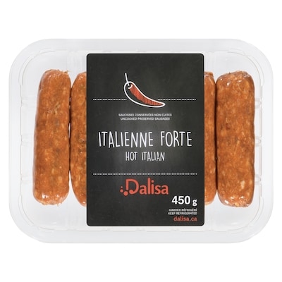 Dalisa Hot Italian Pork Sausages 450 g, $1.33/100g