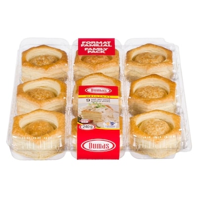 Dumas Dumas Vol-au-vent 9 un. 240 g, 2,71 $/100g