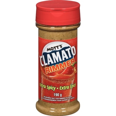 Mott’s Clamato Rimmer Extra Épicé 190 g, 2,63 $/100g