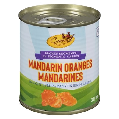 Crown Mandarin Oranges, Segments 284 ml, $0.70/100ml