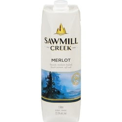Sawmill Creek Merlot Aseptic (ID required at pick-up) 1000 ml, $1.55/100ml