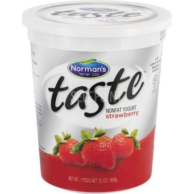 Norman Taste yogourt à la fraise sans gras 907 g, 0,99 $/100g