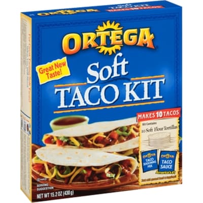 Ortega Soft Taco Kit 430 g, $1.63/100g