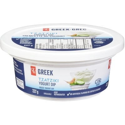 President's Choice Greek Yogurt Tzatziki Dip 227 g, $1.58/100g