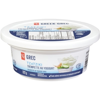 le Choix du Président Trempette tzatziki au yogourt grec 227 g, 1,98 $/100g