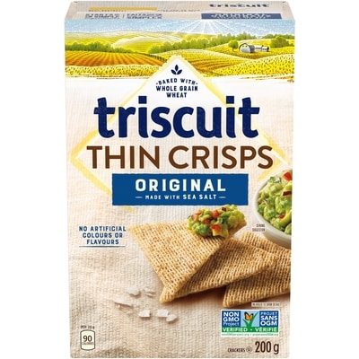 Christie TRISCUIT Thin Crisps Original Crackers 200 g, $1.40/100g