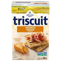 Christie TRISCUIT Smoked Gouda Crackers 200 g, $2.25/100g